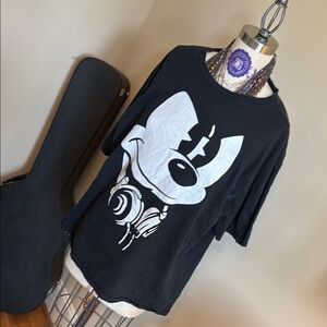 Disney Black and White Mickey Mouse Short Sleeve Tee